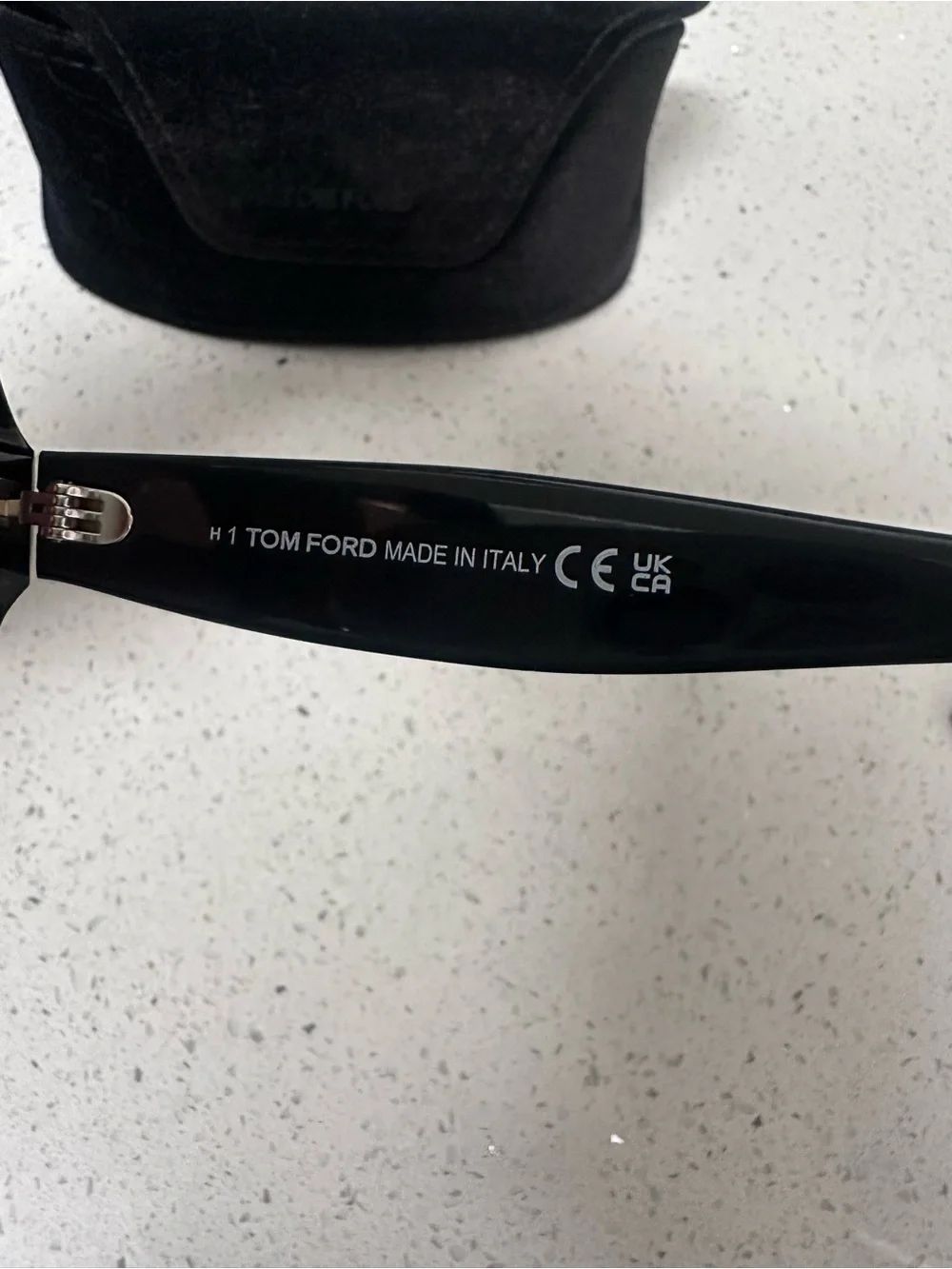 Tom Ford Black Frame Sunglasses with Brown Lenses